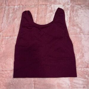 Victoria's Secret Burgundy Crop Top